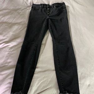 Madewell High Rise exposed button Jean